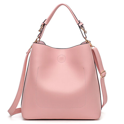 

2017 New High Quality Leather Women Bag Bucket Shoulder Bags Solid Big Women Handbag Set Large Capacity Tote Bolsas Feminina