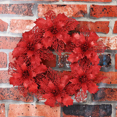

Tailored Christmas Party Leaf Door Wall Decoration Window Ornament Garland Wreath