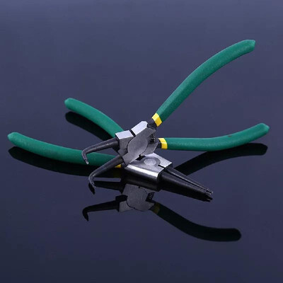 

7 inch Circlip Plier Snap Ring Plier Internal External Bent Nose Straight Tip Handle Stick