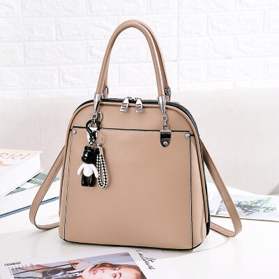 

New one-shoulder temperament solid color square bag ladies bag OL commuter fresh handbag mother bag