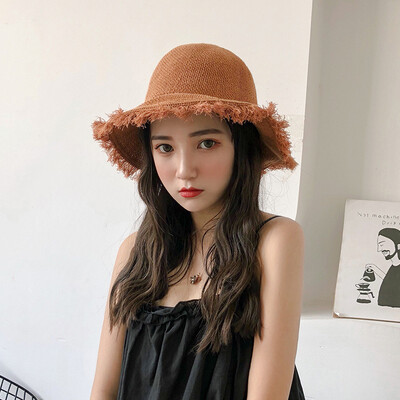 

Hat womens summer Korean version of Joker travel sunscreen basin Hat chic Japanese small fresh fisherman Hat outdoor visor