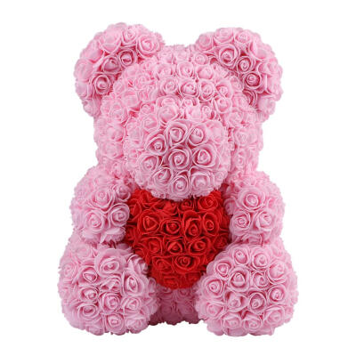 

Preserved Flower Rose Bear Soap Artificial Flowers Valentine Birthday Gift