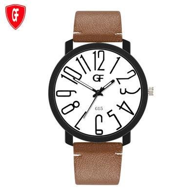

Gobestart Hot Man Leather Watch Whatever Late Anyway Letter Watches New Pointer Glow