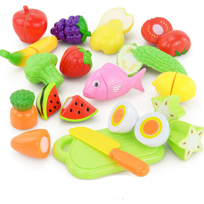 

Siaonvr 16PCS Cutting Fruit Vegetable Food Pretend Play Children Kid Educational Toy