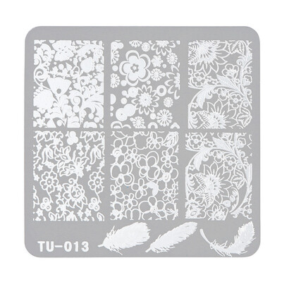 

Toponeto DIY Nail Art Image Stamp Stamping Plates Manicure Template TU-013