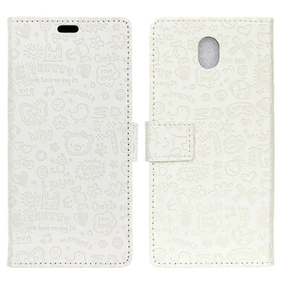 

MOONCASE Wiko Sunny3 mini Little Witch Leather Case - White