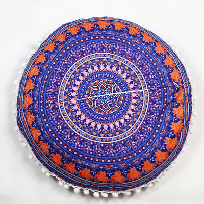 

Siaonvr Indian Mandala Pillows Round Bohemian Home Cushion Pillows Cover Case Cushions