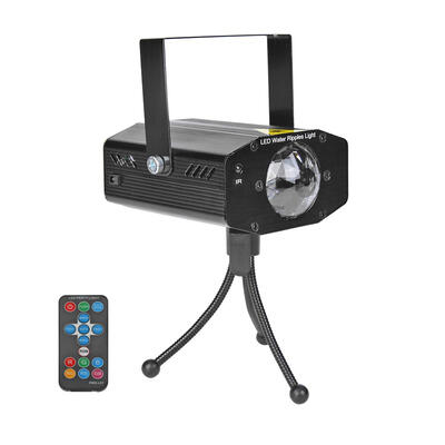 

Mini RGB LED Water Ripples Stage Light Laser Projector KTV DJ Disco Lamp