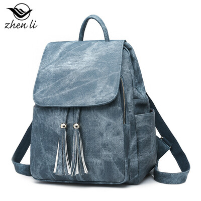 

Pu womens shoulder bag bag female new soft face retro style popular backpack