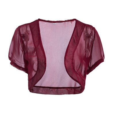 

Women Fashion Chiffon Small Shawl Cardigan Jacket Female Casual Solid Color Breathable Cardigan Short Coat 2019 New