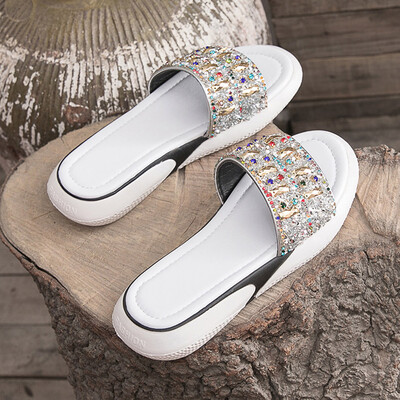 

Slippers Women Wear Korean Muffin Thick-soled Student Womens Slipper Beach Shoes in Summer Outside