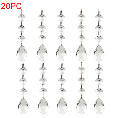 

Gobestart Acrylic Teardrop Clear Beads Pendant Ornaments Crystal Acrylic DIY Decoration
