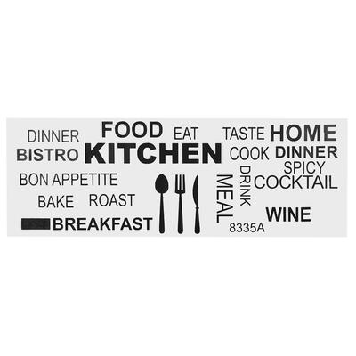 

PVC Wall Sticker Black KitchenEnglish Words Vinyl Art Decal Dining Room Decoration Removable Wall Sticker Home Wall Sticker