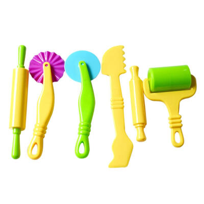 

6pcs DIY Colorful Mud Tool Plasticine Clay Mold Set Kids Educational Toy