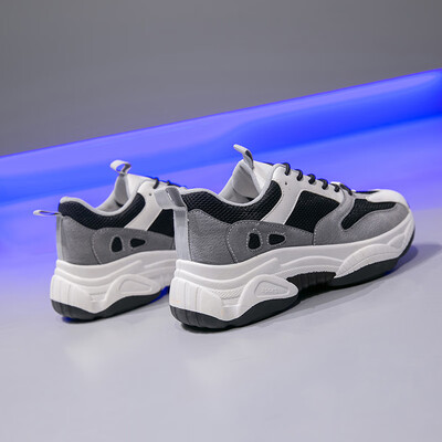 

Panda father shoes 2019 summer new ins mesh noodles 100 thick soles to increase air permeability sports casual running shoes