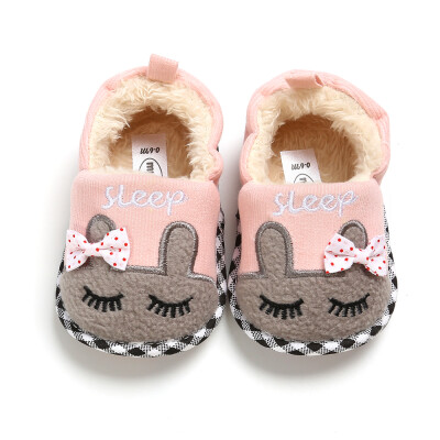 

Autumn Winter Newborn Baby Girls First Walker Breathable Anti-Slip Casual Cartoon Sneakers Toddler Soft Soled Shoes