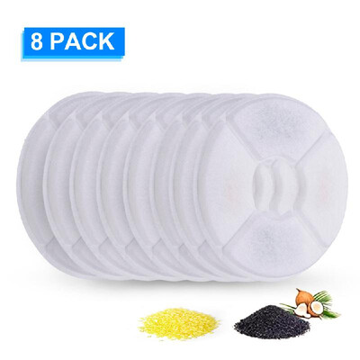 

Cat Water Fountain Filters Replacement Filters for Flower Fountain Cat Water Fountain Water Dispenser 8PCS