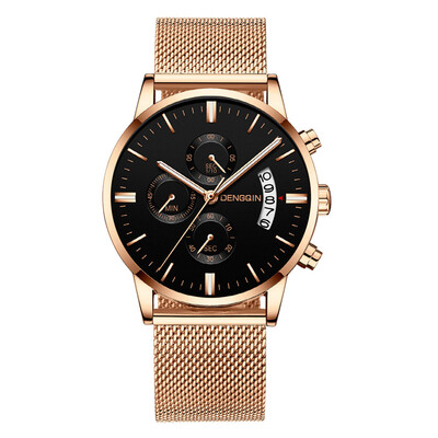 

Gobestart Luxury Watches Quartz Watch Stainless Steel Dial Casual Bracele Watch
