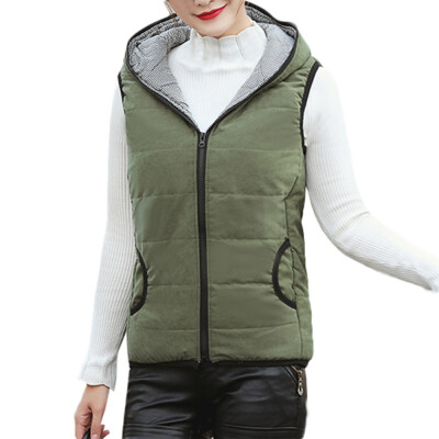 

Toponeto Womens Warm Coat Hooded Jacket Slim Winter Parka Outwear Coats Vest