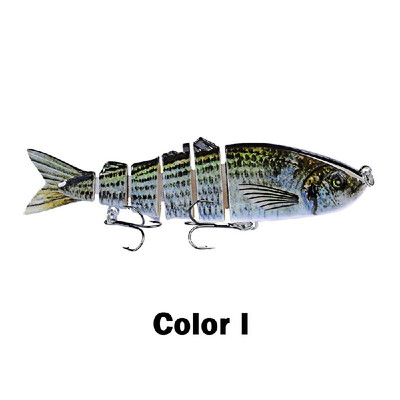 

12cm 185g Fishing Lure Hard Bait Multi Segments Swimbait Crankbait Artificial Fishing Lure Bait with Treble Hooks
