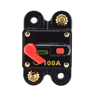 

100A Fuse Circuit Breaker Manual Reset Waterproof for Car Audio Marine