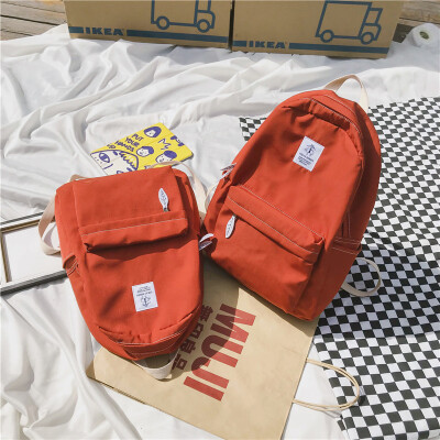 

Schoolbag girl ins wind Korean campus high school students simple Mori ancient feeling girl Joker backpack college students