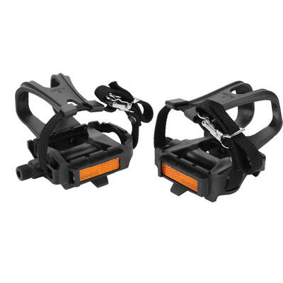 

Greensen 1 Pair Nylon Cycling Pedals Toe Clips Straps for Fixie Mountain Bikes Accessories