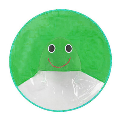 

Gobestart Cute Rain Coat UFO Children Umbrella Hat Magical Hands Free Raincoat