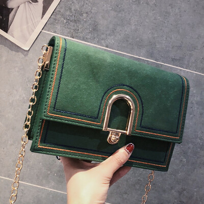 

Small bag women 2019 tide new ins girls chain shoulder bag fashion embroidery thread slung small square bag