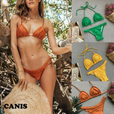 

Women Sexy Brazilian Bikini Set Swimwear Padded Bra Beach Swimsuit Bathing Suit