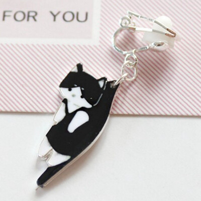

New Mode Style Shipping Newest Lovely Cat Kitty Studs Earrings Wholesale Birthday Fashion Gifts