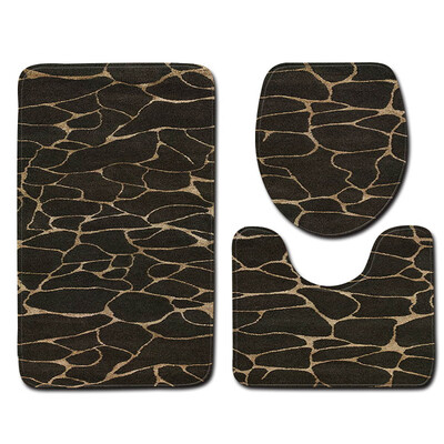 

Gobestart 3pcs Non-Slip Bath Mat Bathroom Kitchen Carpet Doormats Decor