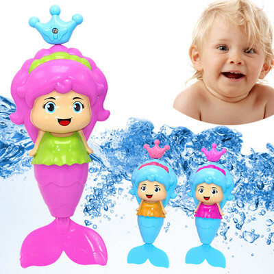 

〖Follure〗Bath Tub Fun Swimming Baby Bath Toy Mermaid Wind Up Floating Water Toy for Kids