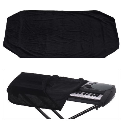 

6176 Keys Electronic Piano Keyboard Dust Cover Black Soft Cloth Anti-Dust Protector Washable