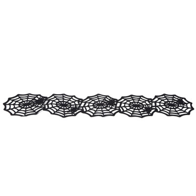 

80cm Spider Webs Non-Woven Cloth Cup Placemat Coaster Table Halloween Decor