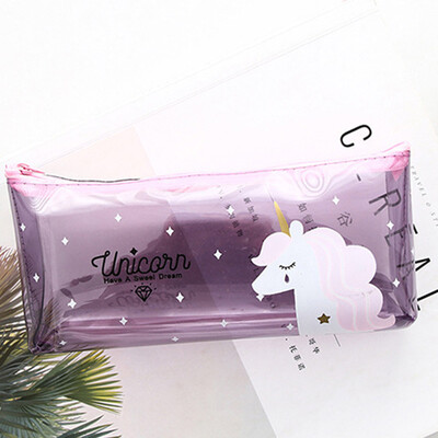 

Animal Pencil Case PVC Unicorn School Supplies Stationery Gift Students Cute Pencil Box Pencilcase Pencil Bag School Tool