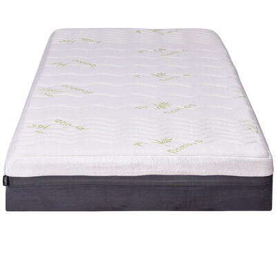 

Four Size 10" Memory Foam Bamboo Fiber Mattress-California King Size