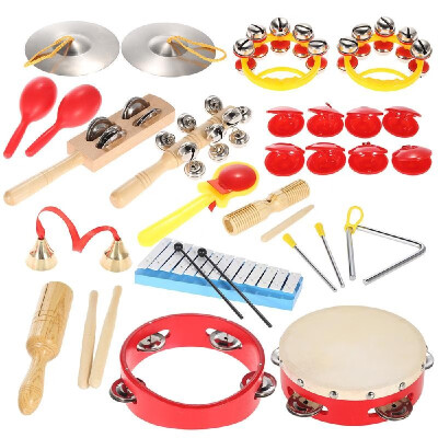 

Percussion Set Kids Children Toddlers Musical Toys Instruments Band Rhythm Kit with Carrying Bag