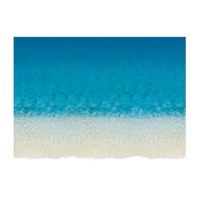 

3D Beach Floor Sticker Wall Sticker Reusable Decal Mural Living Room Home Decor