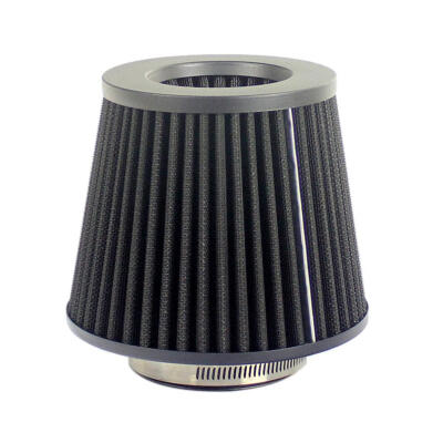 

Universal 76mm3in Cone Shaped High Flow Cold Air Intake Mesh Filter Black