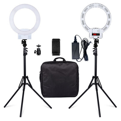 

12" LED Ring Light w Stand Dimmable 2500K-6000K Lighting Kit Photo Video Makeup