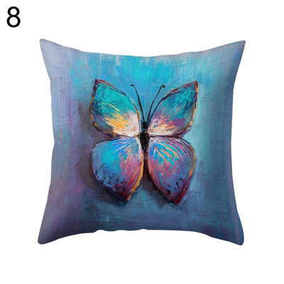 

Multicolor Butterfly Throw Pillow Protector Case Cushion Cover Bedding Articles
