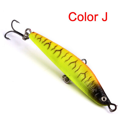 

VISSEN 1pcs 8cm 18g 3D Eyes Lead Fishing Lure Artificial Mini Swim Fish Plastic Hard Bait Sea Fishing Dive Wobblers