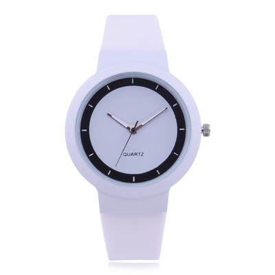 

Explosion models simple silicone jelly watch female students quartz watch