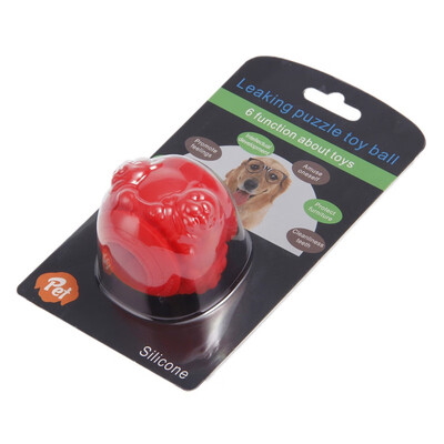 

Pet Dogs Educational Developmental Ball Leakfood Toy Bite-resistant Molar Chew Toy Cleaning Teeth