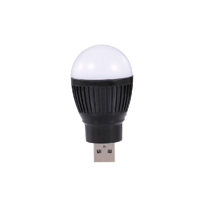 

USB Lightbulb&Mini Fan Summer Cool Fan Night Lamp for Power BankLaptopPower Adapter Black