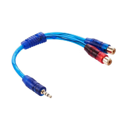 

35mm Male to 2RCA Female Stereo Audio Cable Gold Plated for SmartphonesMP3Tablets 20cm787in