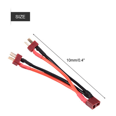 

Greensen T Plug Lipo RC Battery Pack Parallel Adapter Connector 1 Female to 2 Male 14AWG Cable