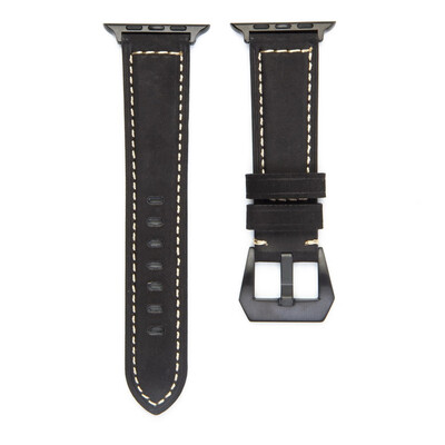 

〖Follure〗Leather Strap Replacement Band For Apple Watch Series 1234 38mm40mm Black