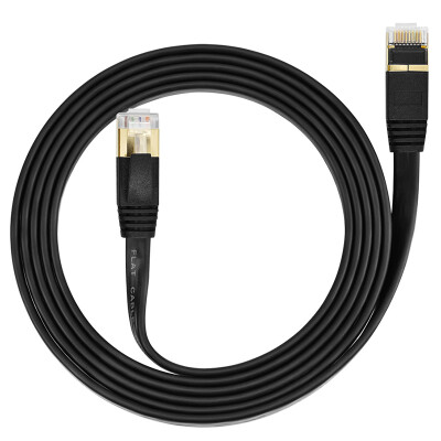 

Cat7 Flat Ethernet Cable 10 Gigabit High Speed ​​Shielded SSTP Computer Network Cord with Gold Plated Snagless Rj45 Connectors